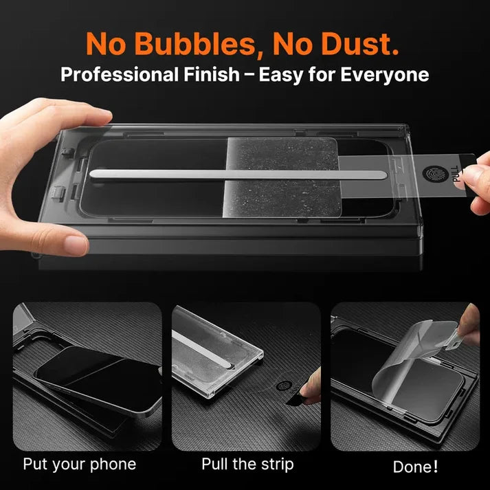⏰ Hurry — ONLY £6.99 ⚡📱 HD Privacy Tempered Glass Screen Protector with Easy Dust-Free Installation