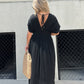 🌸Hot Sale 50% OFF💗New Fashion Slit V-neck Effortless Long Dress