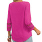 🔥2025 New Womens 3/4 Length Sleeve Tops Trendy V Neck T Shirts