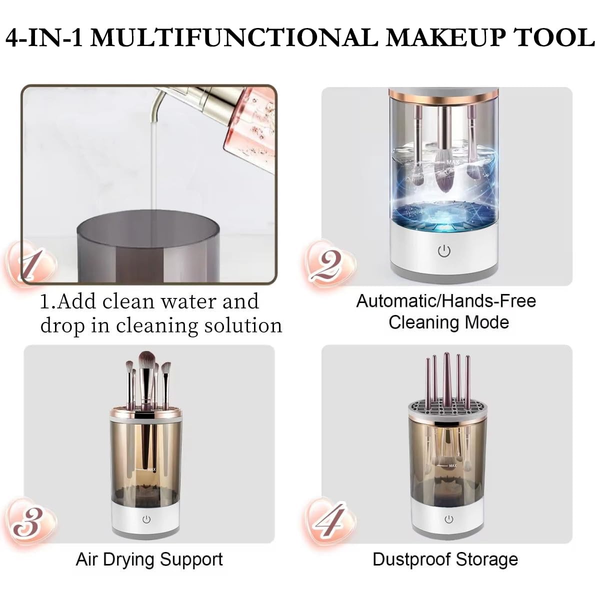 🔥Black Friday Sale 50% OFF🔥Automatic Makeup Brush Cleaner Machine
