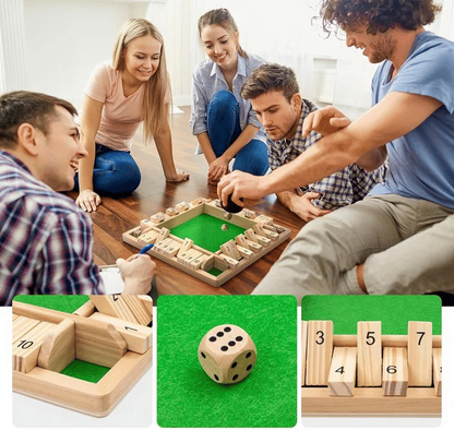 🎅 Christmas Sale 49% Off 🔥FUN FAMILY GAMES - Shut The Box Board Game 🎲