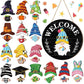 Season Promotion🌟Your Year-Round Festival of Creativity!🎄Interchangeable Wooden Gnome Welcome Sign🎈