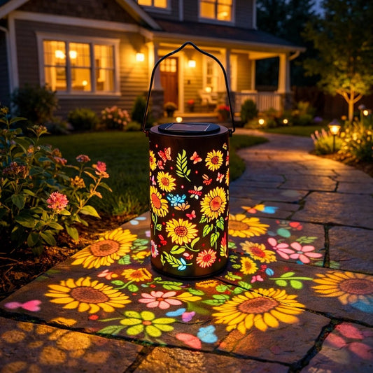 🔥💐SPRING DAY SALE - ONLY £15.99!⚡50K+ SOLD!🌻Colorful Sunflower Glow Solar Garden Lantern🌞