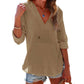 🏝️Summer Hot Sale 50% OFF👗Women's Beach Pocketed Hooded Shirt Top