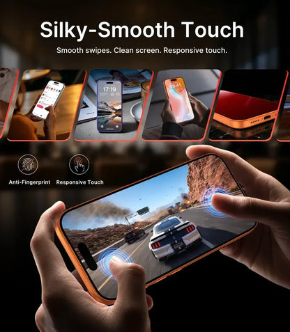 ⏰ Hurry — ONLY £6.99 ⚡📱 HD Privacy Tempered Glass Screen Protector with Easy Dust-Free Installation