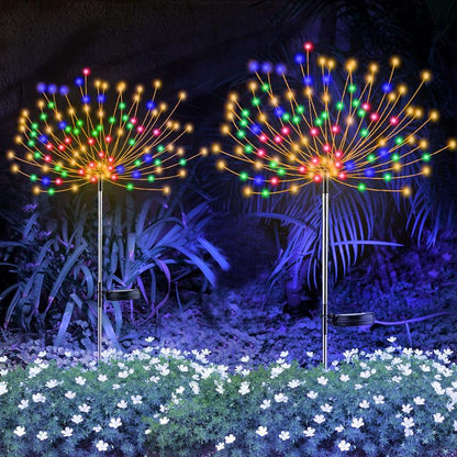 ✨Last Day Sale - 50% OFF🔥Waterproof Solar Garden Fireworks Lamp