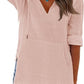 🏝️Summer Hot Sale 50% OFF👗Women's Beach Pocketed Hooded Shirt Top