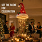✨Lighted Santa Hat Hanging Chandelier – Make Christmas Glow