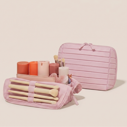 🚨 Ending Soon 50% OFF💥Travel Makeup Bag With Multiple Compartments Cosmetic Organizer