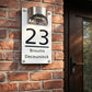 🎄 Holiday Favorites 🎁Personalized Solar Door Plaque – Custom LED House Number Sign for Front Door