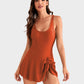 👙2026 Summer Hot Sale 50% OFF💃Women's One Piece Tummy Control Tie Knot Swimsuit