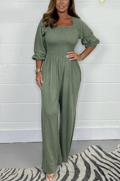 🔥SUMMER HOT SALE 49% OFF🔥Casual Solid Colour Jumpsuit with Pocket