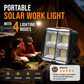 💥 Trending Picks - BUY 2 GET 1 FREE🛍️Portable Solar Work Light – 4-Mode Rechargeable LED Light for Outdoor & Emergency Use