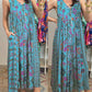 🔥Hot Sale 50% OFF🌷Vintage Floral Print Loose Sleeveless Jumpsuit🌸