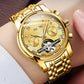 Skeleton Automatic Watch – Visible Mechanical Movement & Stainless Steel Case