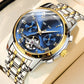 Skeleton Automatic Watch – Visible Mechanical Movement & Stainless Steel Case