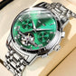 Skeleton Automatic Watch – Visible Mechanical Movement & Stainless Steel Case