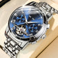 Skeleton Automatic Watch – Visible Mechanical Movement & Stainless Steel Case