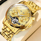 Skeleton Automatic Watch – Visible Mechanical Movement & Stainless Steel Case