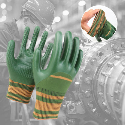 💥 50% OFF🎁 Rubber Coated Work Gloves with Knit Wrist Cuff