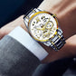 ⚡ Quick Sale ⌚ Men’s Roman Numeral Skeleton Automatic Mechanical Watch – Waterproof Luxury Timepiece