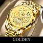 ⚡ Quick Sale 🎯Men’s Waterproof Roman Skeleton Automatic Mechanical Watch – Luxury Self-Winding Wristwatch