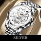 ⚡ Quick Sale ⌚ Men’s Roman Numeral Skeleton Automatic Mechanical Watch – Waterproof Luxury Timepiece