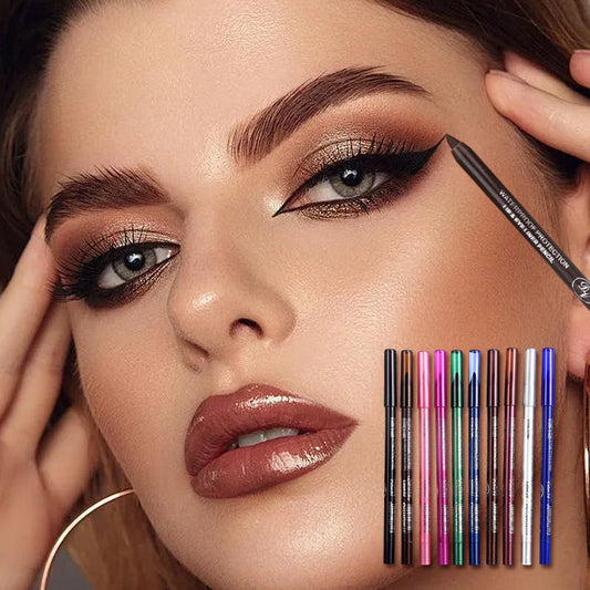 💕2025 new beauty favorite💕10 Colored Eyeliner Gel Pens