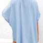 🔥2026 Summer Hot Sale 49% OFF💥Women's Tops Casual V Neck Button Down Shirts Solid Short Sleeve Blouses