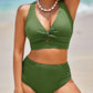 👙2025 New Type 50% OFF 👙Textured Knot-Front High-Waisted Bikini Set