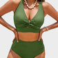 👙2025 New Type 50% OFF 👙Textured Knot-Front High-Waisted Bikini Set