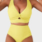 👙2025 New Type 50% OFF 👙Textured Knot-Front High-Waisted Bikini Set