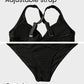👙2025 New Type 50% OFF 👙Textured Knot-Front High-Waisted Bikini Set