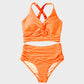 👙2025 New Type 50% OFF 👙Textured Knot-Front High-Waisted Bikini Set