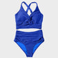 👙2025 New Type 50% OFF 👙Textured Knot-Front High-Waisted Bikini Set