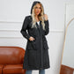 Women's Long Casual Splash-proof Hooded Windbreaker Jacket