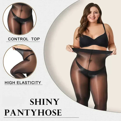 🏆 BUY 1 GET 1 FREE! 🔥 Women’s Sheer Tights – High-Waisted Transparent Shiny Pantyhose for Party & Daily Wear