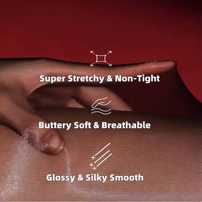 🏆 BUY 1 GET 1 FREE! 🔥 Women’s Sheer Tights – High-Waisted Transparent Shiny Pantyhose for Party & Daily Wear