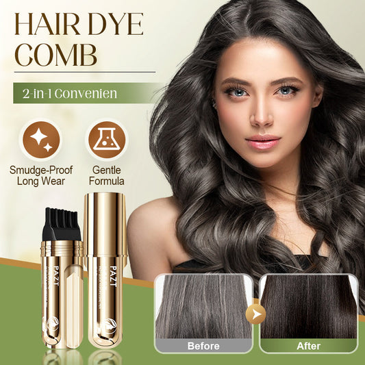 🔥NEW YEAR SALE - BUY 1 GET 1 FREE!!⚡50K+ SOLD!✨2-IN-1 HAIR DYE COMB