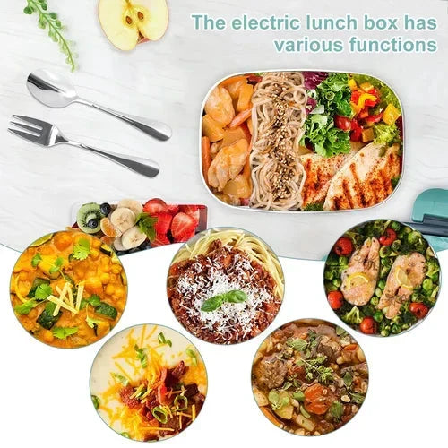 🎁NEW YEAR 2026 HOT SALE 🔥2-in-1 Portable Dual Voltage Electric 7-Piece Set Lunch Box