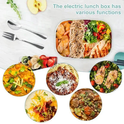 🎁NEW YEAR 2026 HOT SALE 🔥2-in-1 Portable Dual Voltage Electric 7-Piece Set Lunch Box