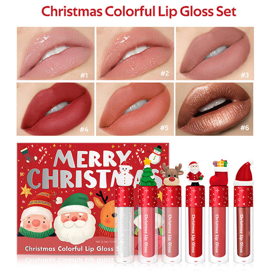 💥Black Friday Sale 50% OFF🎁Christmas Waterproof Long-Lasting Lip Gloss Set💋