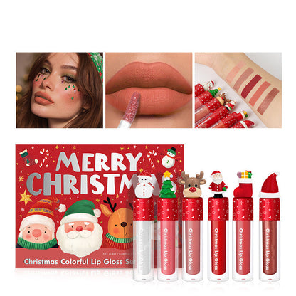 💥Black Friday Sale 50% OFF🎁Christmas Waterproof Long-Lasting Lip Gloss Set💋