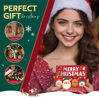 💥Black Friday Sale 50% OFF🎁Christmas Waterproof Long-Lasting Lip Gloss Set💋