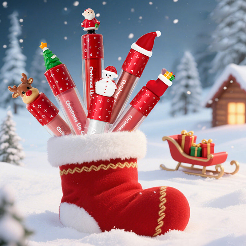 💥Black Friday Sale 50% OFF🎁Christmas Waterproof Long-Lasting Lip Gloss Set💋
