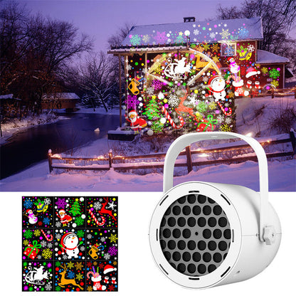 🔥Christmas Gift-50% OFF🎅16-Pattern USB Christmas Projector Light✨
