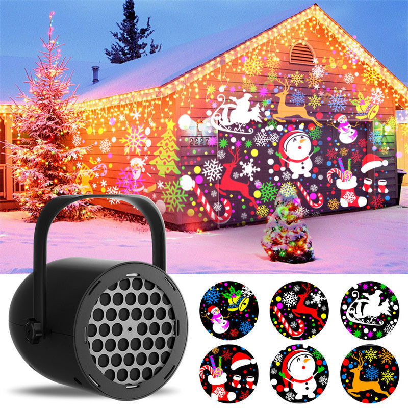 🔥Christmas Gift-50% OFF🎅16-Pattern USB Christmas Projector Light✨
