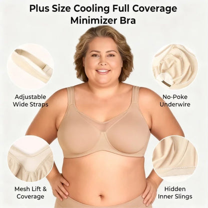 ⏳Last Day Special Price £7.99💐Women's Elegant Sheer Full Coverage Plus Size Bra👍