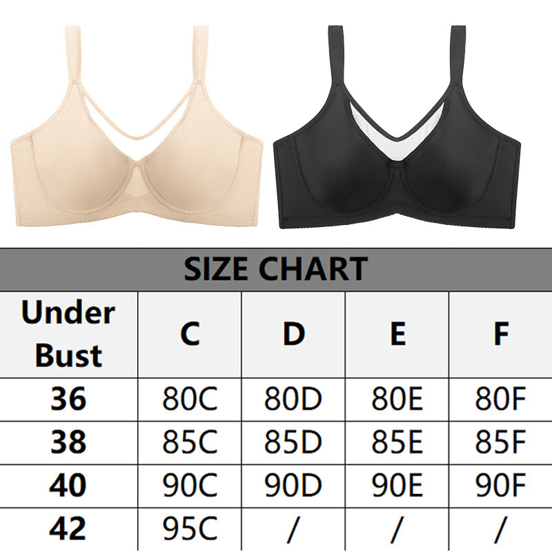 ⏳Last Day Special Price £7.99💐Women's Elegant Sheer Full Coverage Plus Size Bra👍