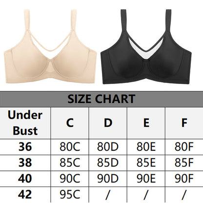 ⏳Last Day Special Price £7.99💐Women's Elegant Sheer Full Coverage Plus Size Bra👍